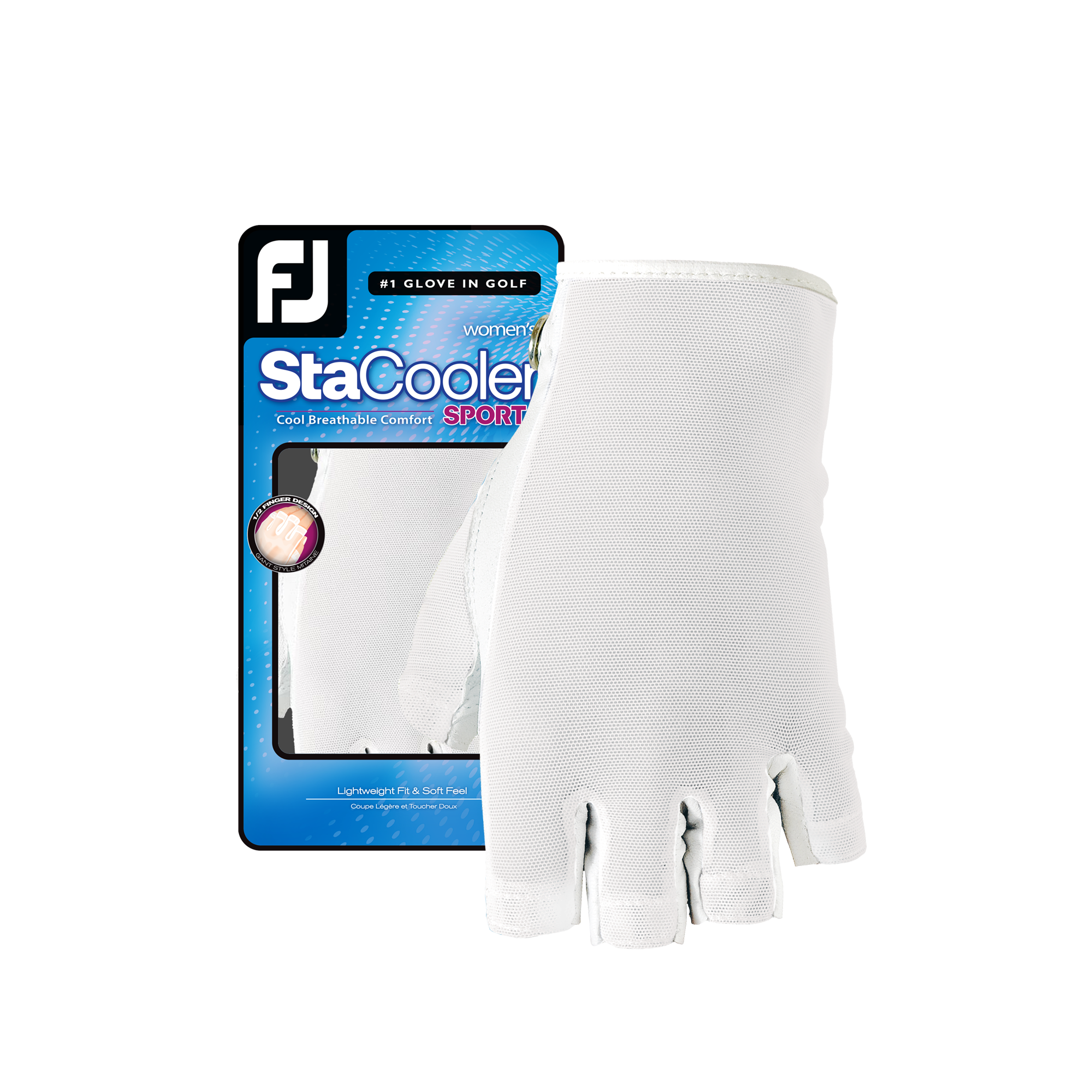 ladies right hand fingerless golf gloves