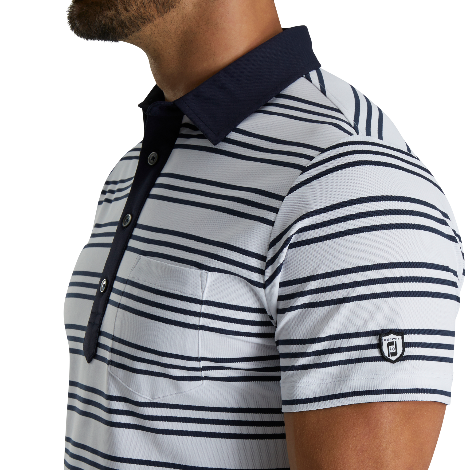 Pique Stripe Polo