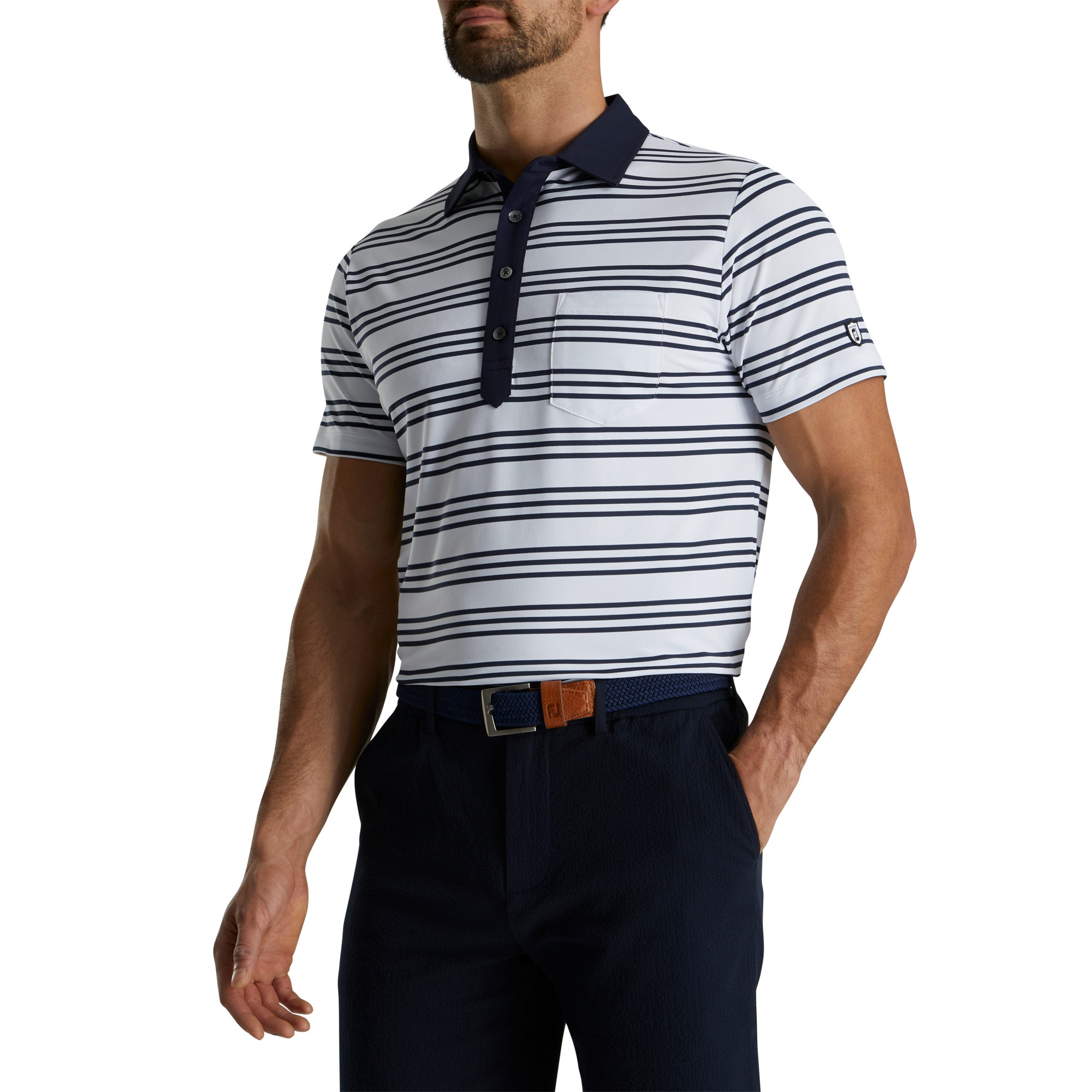 Pique Stripe Polo