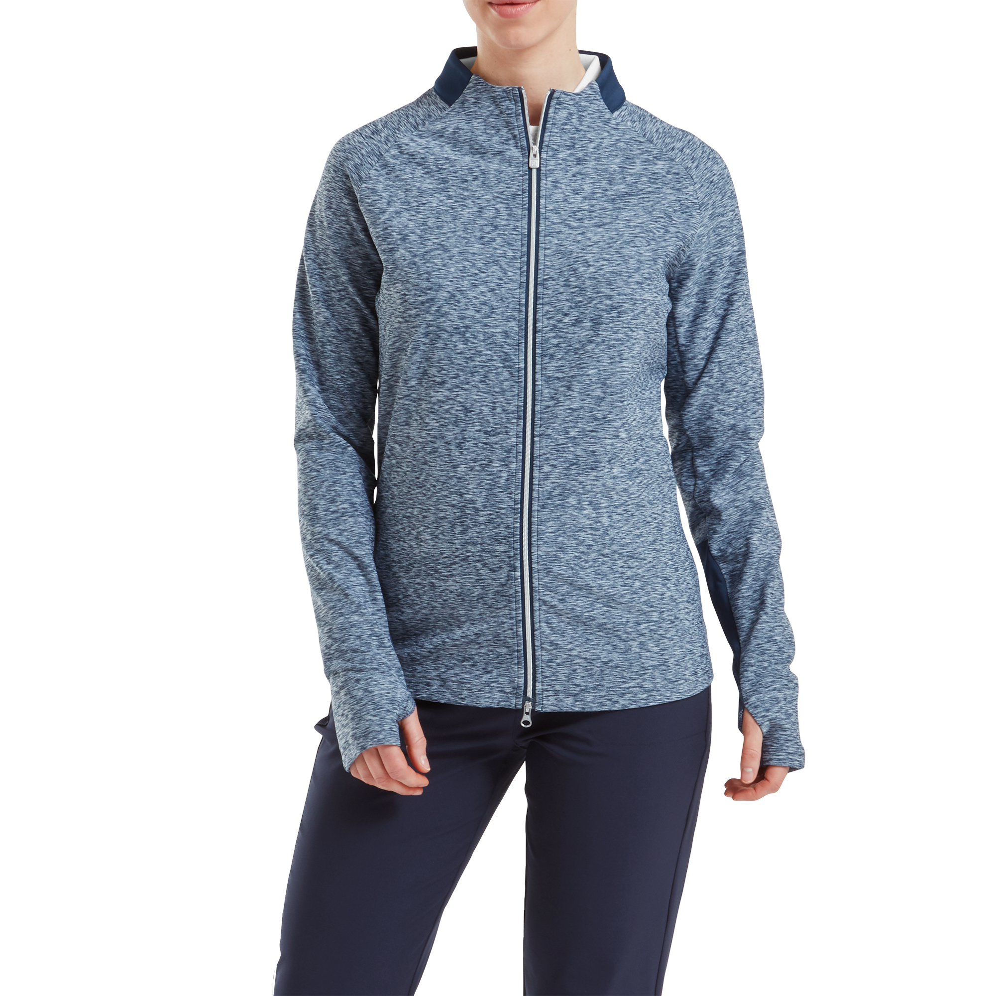 Women&#39;s Full-Zip Space Dye Thermal Midlayer