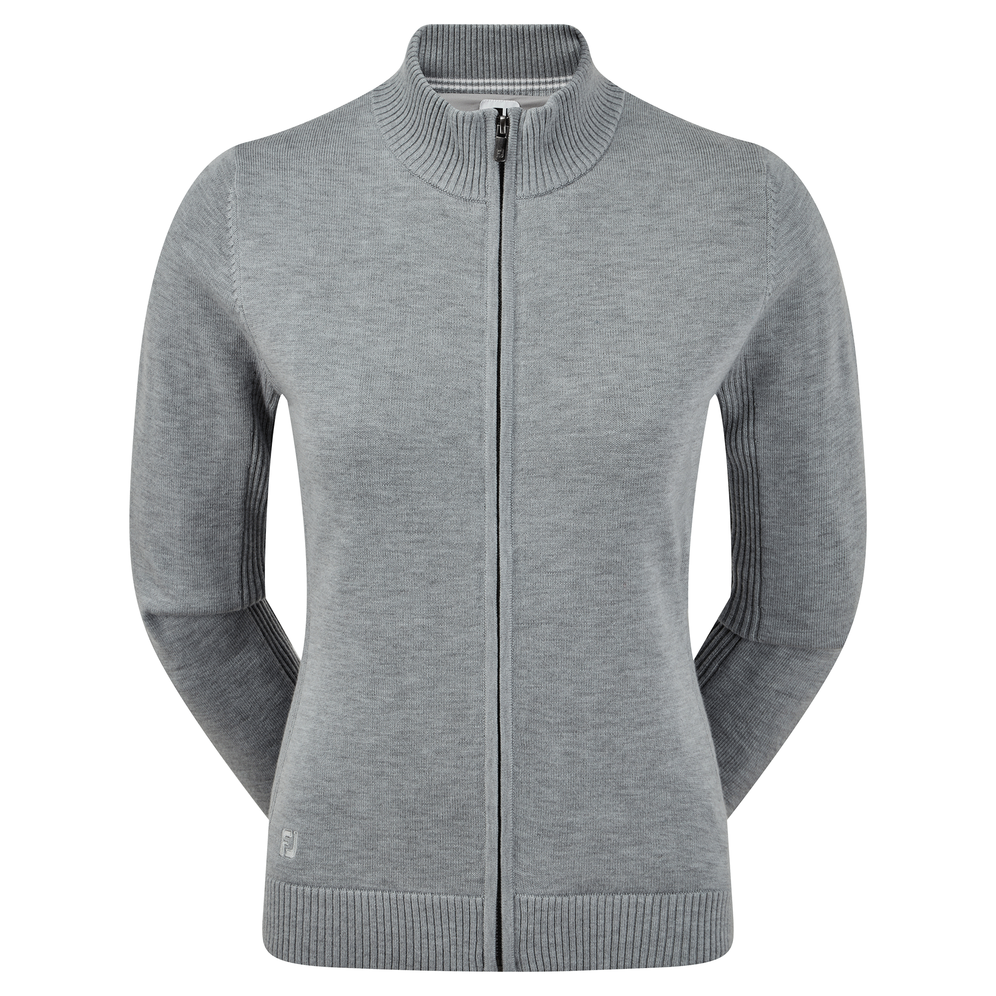 Women's Full-Zip Lined Wool Blend Pullover